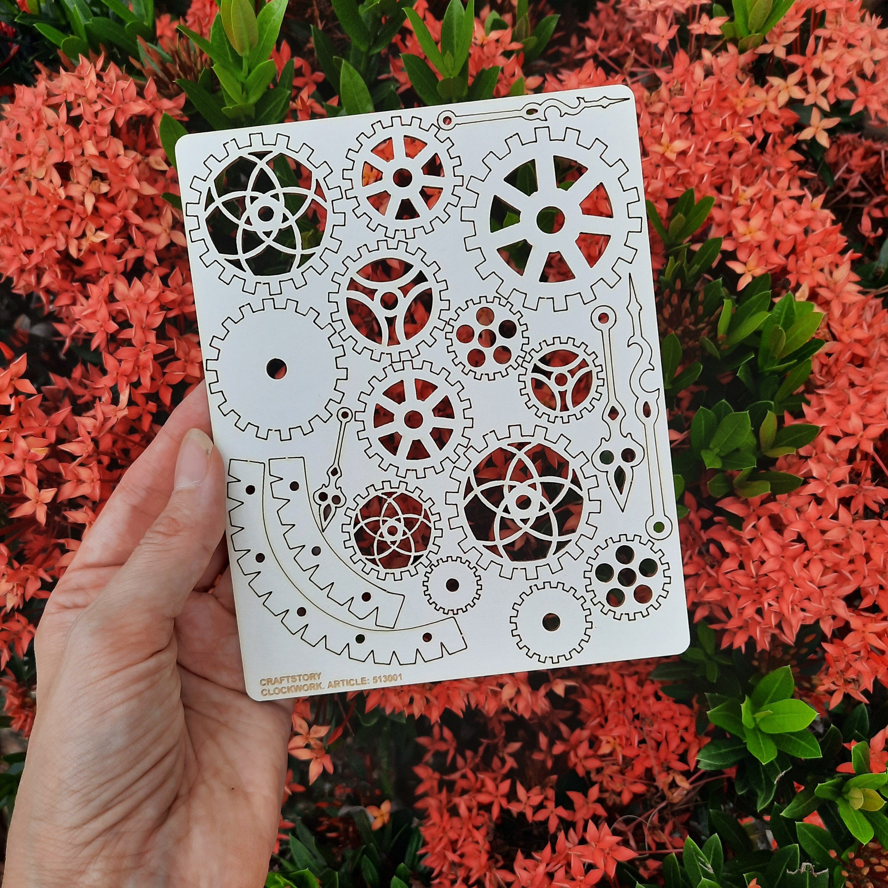 Chipboard, Laser Cut Chipboard, Chipboard Die Cuts, Laser Cut Board, Chipboard Shape, Steampunk, Gears, Clockwork, Clock mechanism