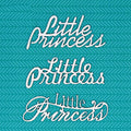 Laser Cut Chipboard - Little princess - inscription. Embellishments for Card Making, Scrapbooking and Crafting