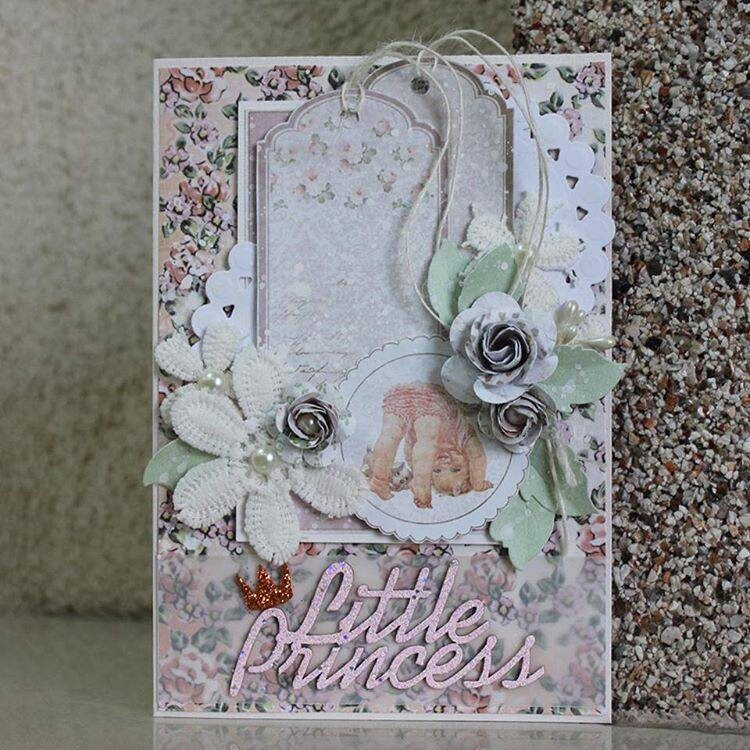 Laser Cut Chipboard - Little princess - inscription. Embellishments for Card Making, Scrapbooking and Crafting
