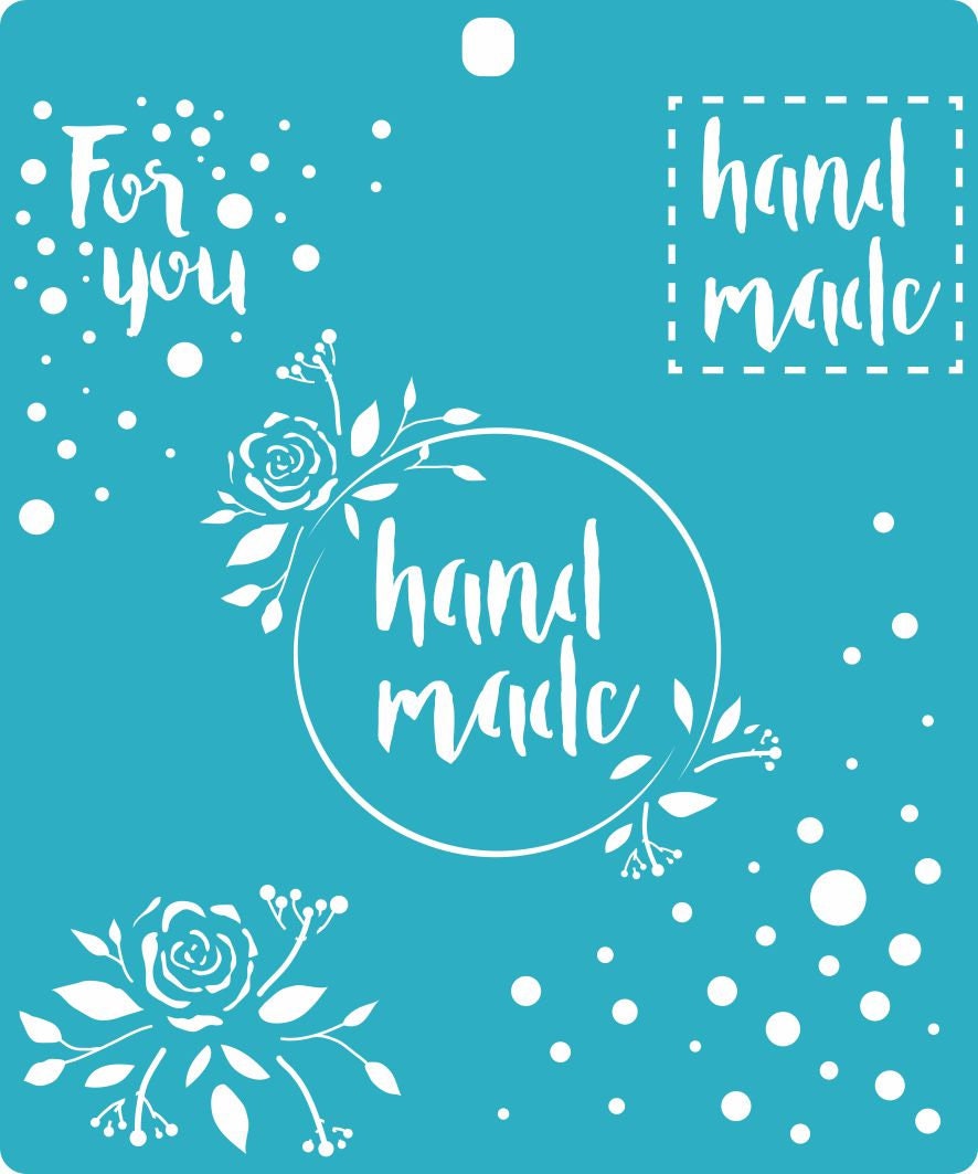 Handmade - inscription Stencil for Paper, Wood, Canvas, Fabric, Floor, Wall, and Tile - Reusable DIY Art and Craft Stencils