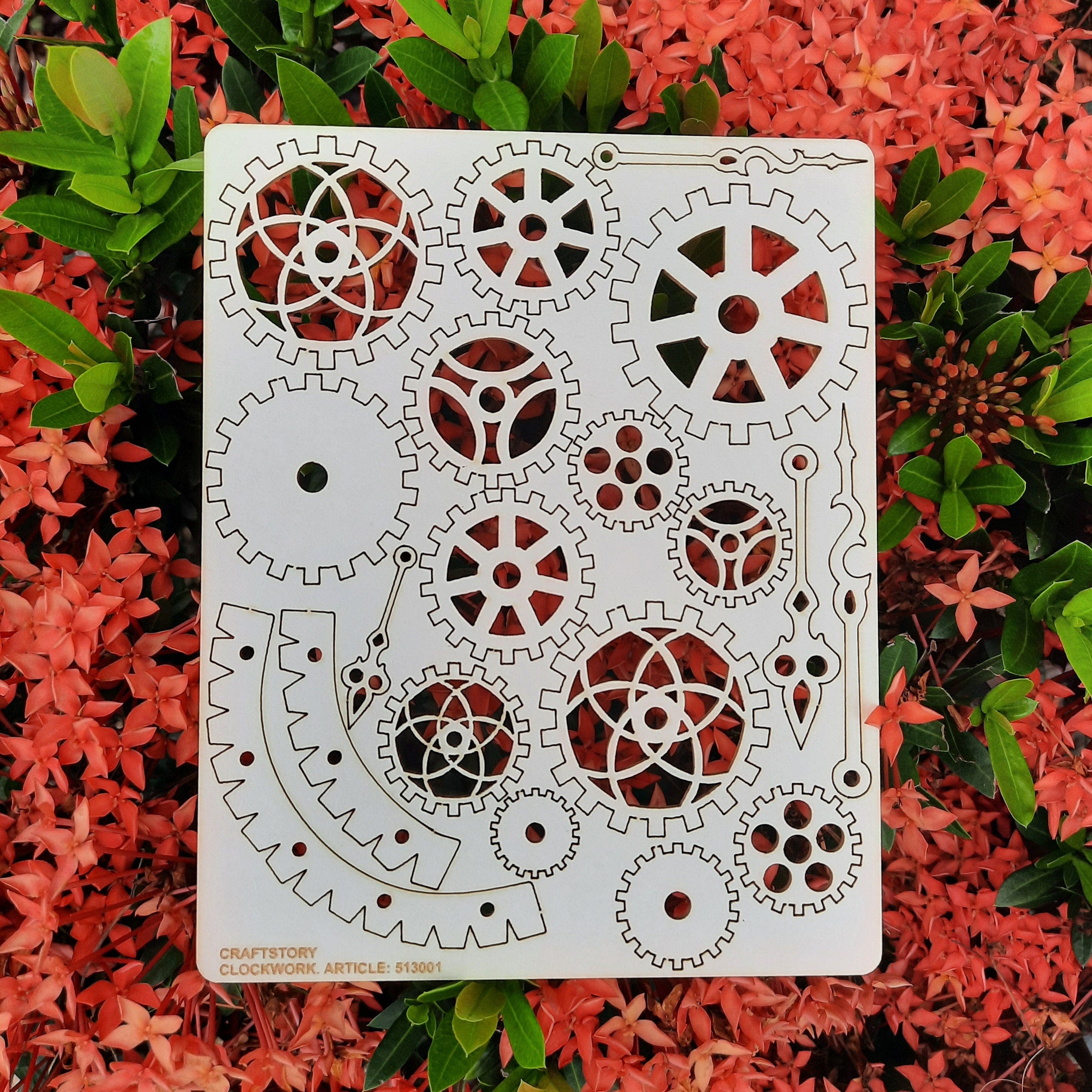 Chipboard, Laser Cut Chipboard, Chipboard Die Cuts, Laser Cut Board, Chipboard Shape, Steampunk, Gears, Clockwork, Clock mechanism