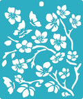 Sakura Stencil for Paper, Wood, Canvas, Fabric, Floor, Wall, and Tile - Reusable DIY Art and Craft Stencils