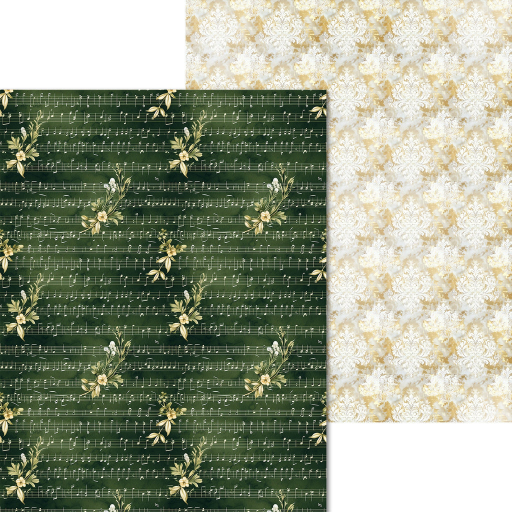 Scrpabook Paper pad - Gentle Symphony - Double Sided Designs - 8.5" x 11" - Cardstock