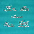 Laser Cut Chipboard - Love phrases. Embellishments for Card Making, Scrapbooking and Crafting