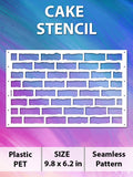 Cake Stencil - Bricks  - Reusable Stencils