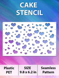Cake Stencil - Air Hearts  - Reusable Stencils