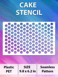 Cake Stencil - Honeycomb, cells  - Reusable Stencils
