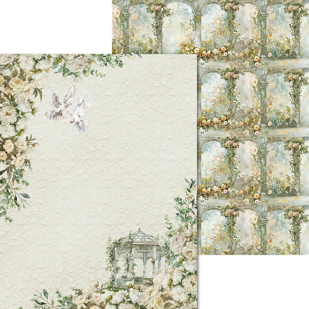 Scrpabook Paper pad - Gentle Symphony - Double Sided Designs - 8.5" x 11" - Cardstock