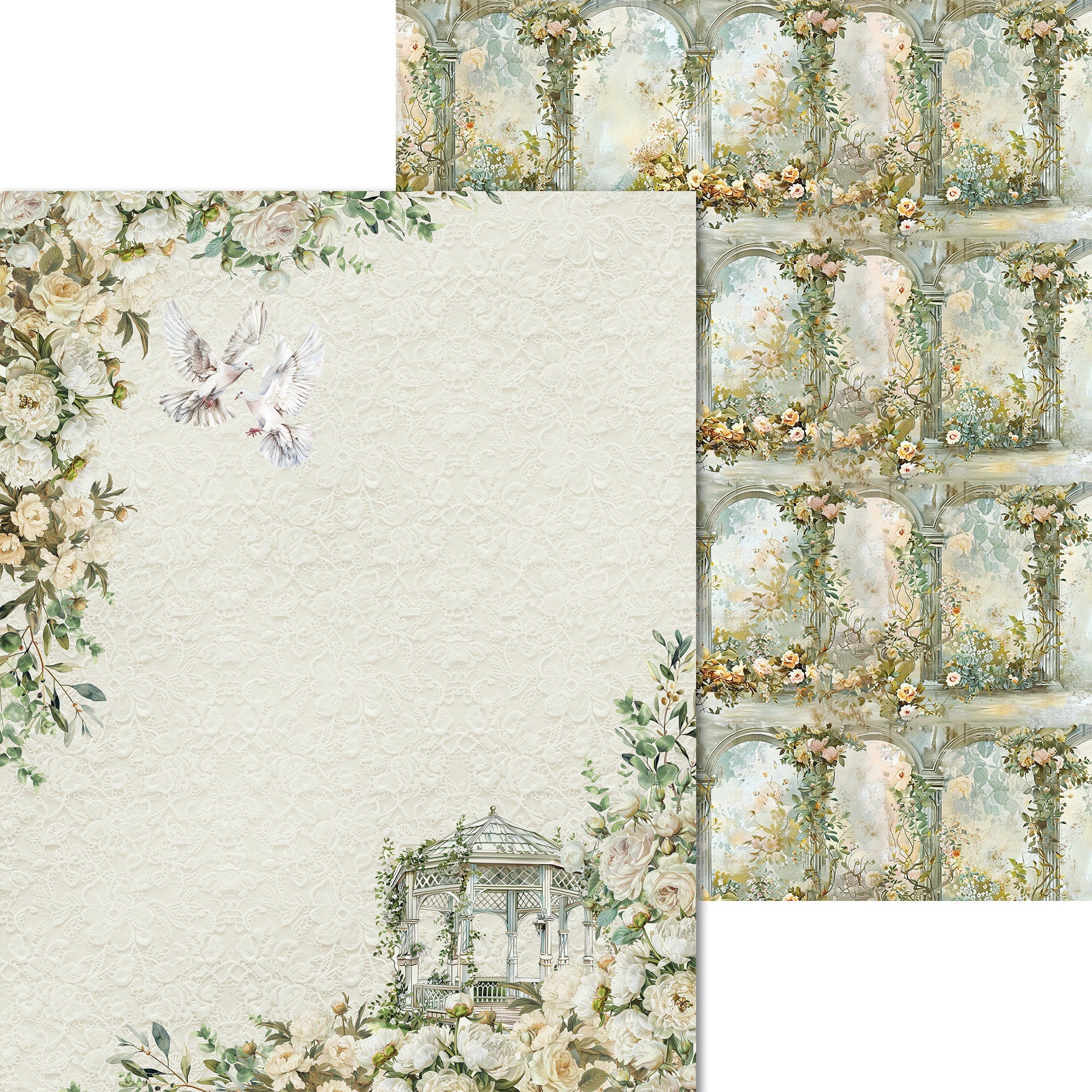 Scrpabook Paper pad - Gentle Symphony - Double Sided Designs - 8.5" x 11" - Cardstock