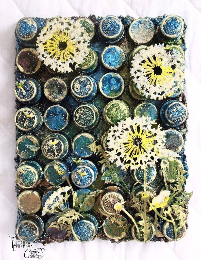 Laser Cut Chipboard - Dandelions, flowers. Embellishments for Card Making, Scrapbooking and Crafting