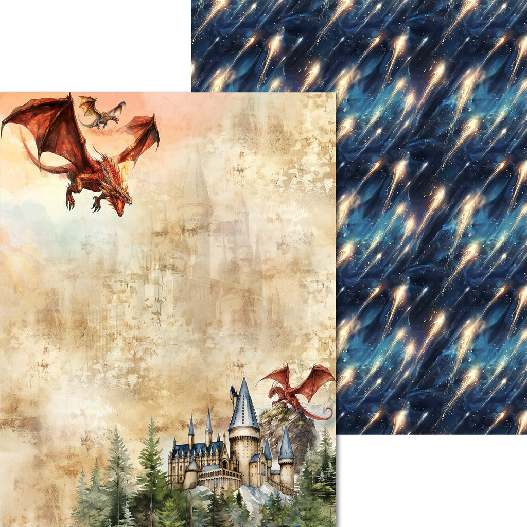Scrpabook Paper pad - City of Secrets - Double Sided Designs - 8.5" x 11" - Cardstock