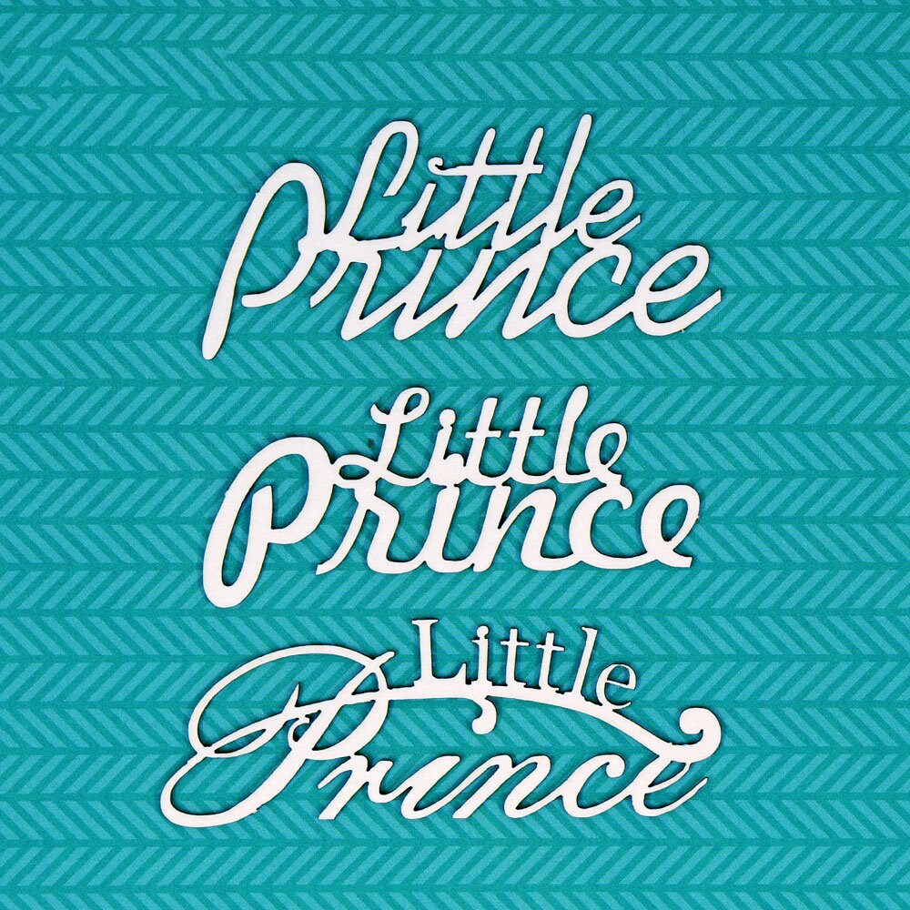 Laser Cut Chipboard - Little prince - inscription. Embellishments for Card Making, Scrapbooking and Crafting