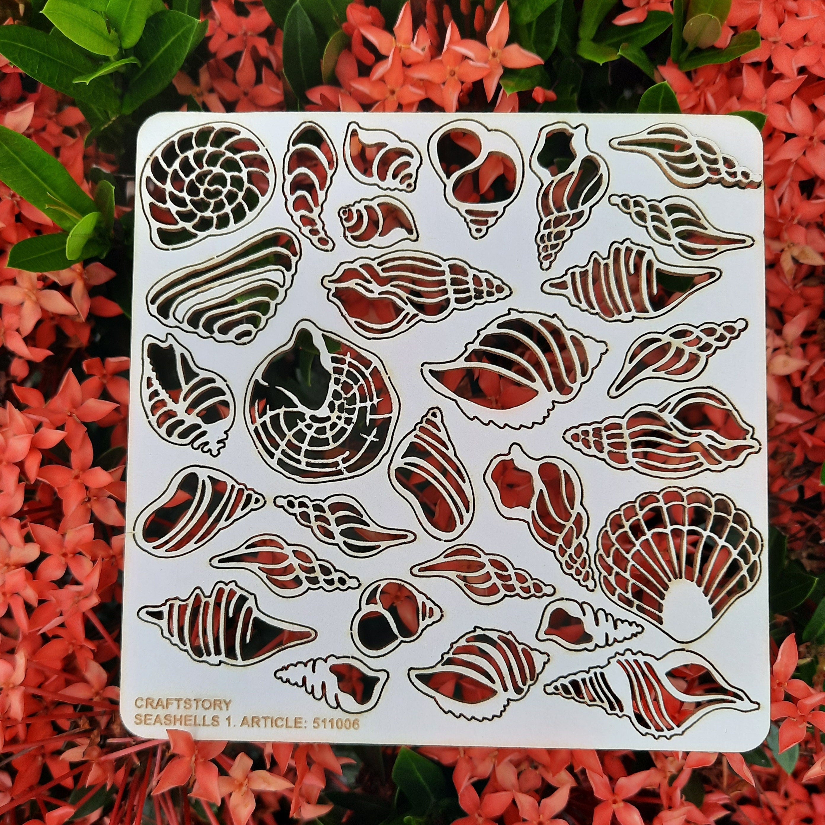 Laser Cut Chipboard - Seashells. Embellishments for Card Making, Scrapbooking and Crafting