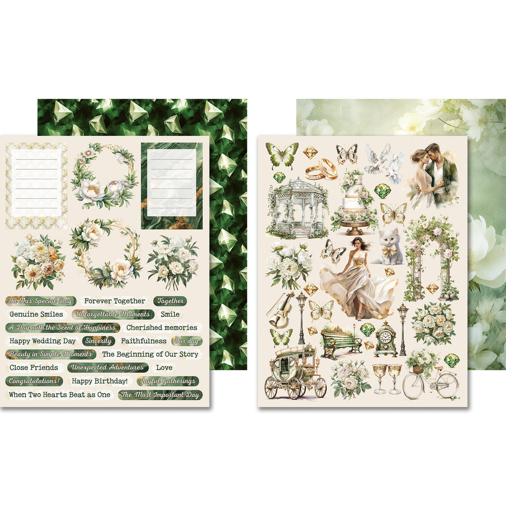 Scrpabook Paper pad - Gentle Symphony - Double Sided Designs - 8.5" x 11" - Cardstock