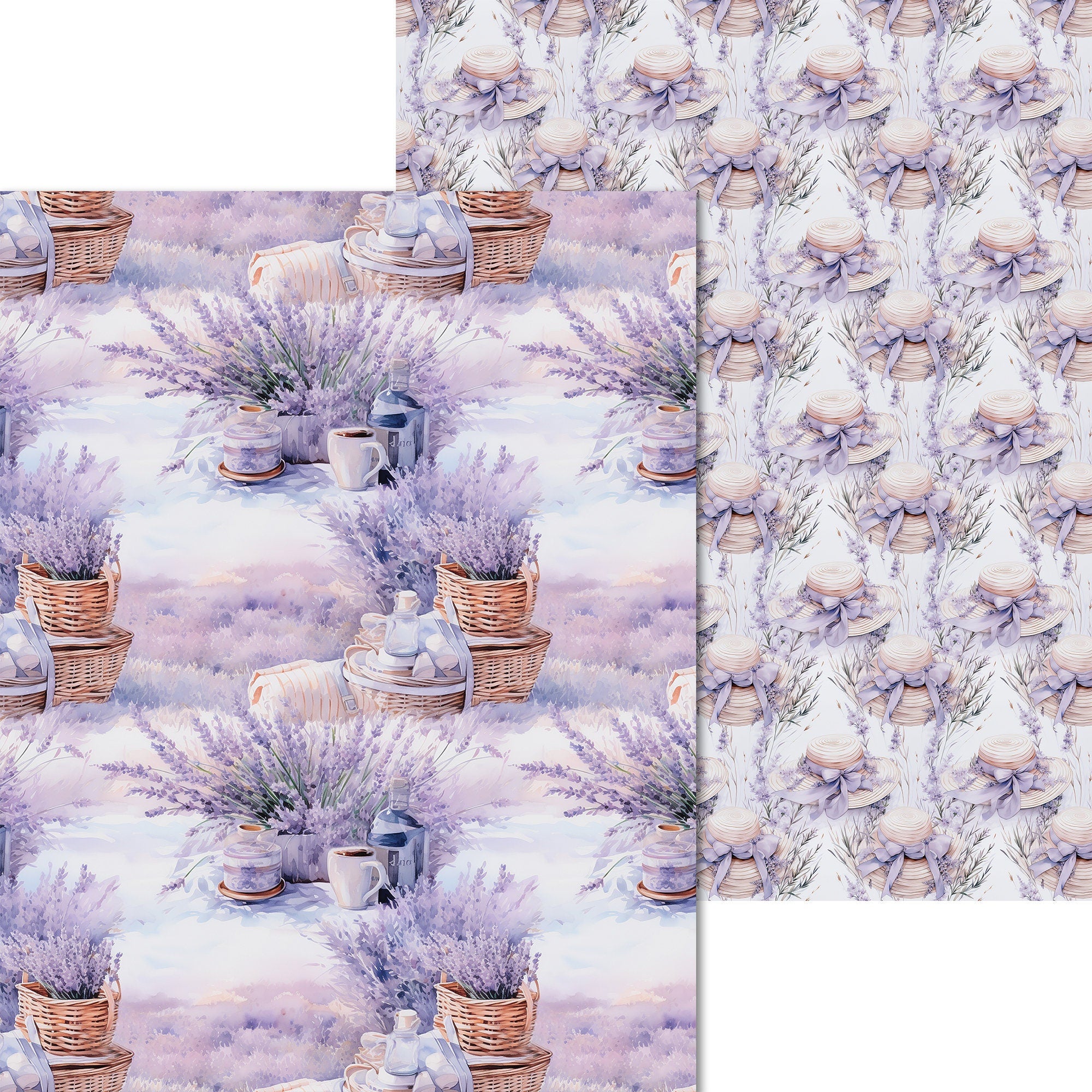 Scrpabook Paper pad - Lavander Paradise - Double Sided Designs - 8.5" x 11" - Cardstock
