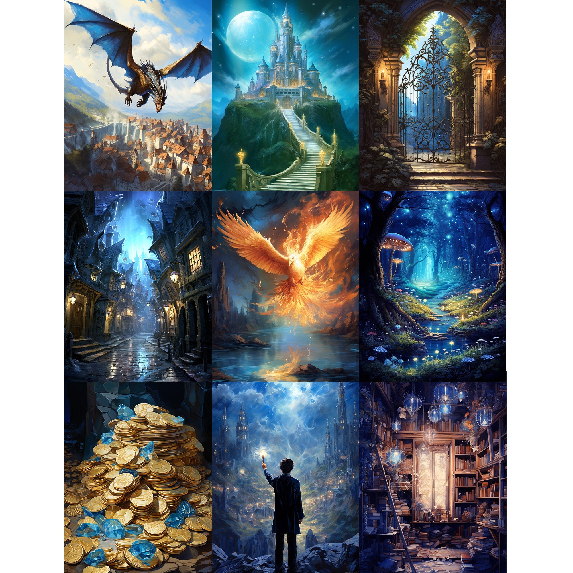 Scrpabook Paper pad - City of Secrets - Double Sided Designs - 8.5" x 11" - Cardstock