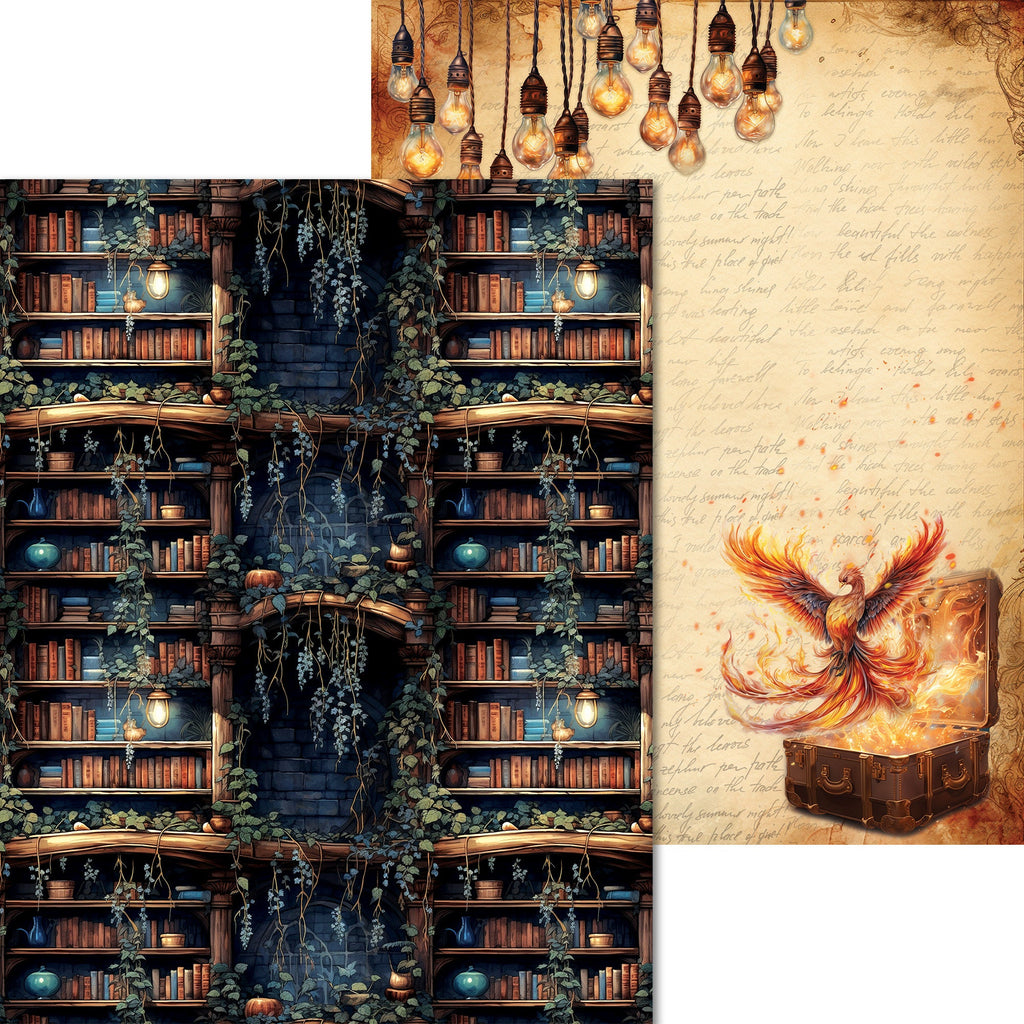 Scrpabook Paper pad - City of Secrets - Double Sided Designs - 8.5" x 11" - Cardstock