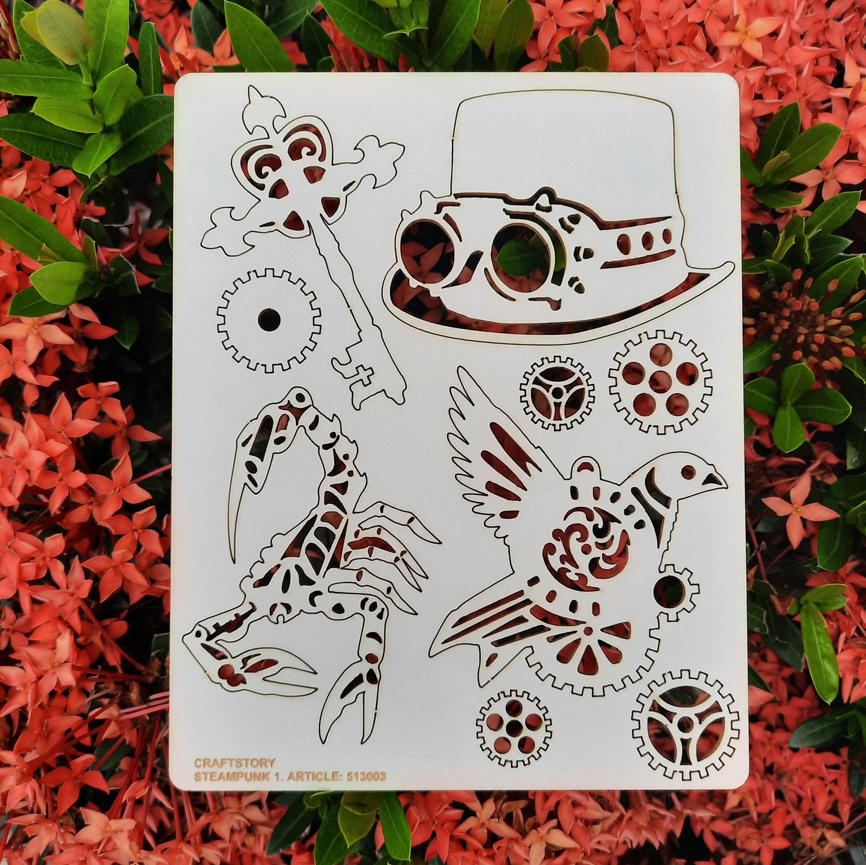 Chipboard, Laser Cut Chipboard, Chipboard Die Cuts, Laser Cut Board, Chipboard Shape, Steampunk, scorpion, steampunk hat