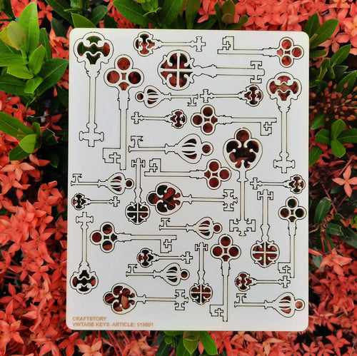Chipboard, Laser Cut Chipboard, Chipboard Die Cuts, Laser Cut Board, Chipboard Shape, antique keys, vintage keys